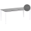Beliani Garden Dining Table SOVARETO 180 cm 90 cm Stone Effect Dark Grey 1