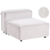 Beliani 1-Seat Section ARDAL Corduroy Off-White 1