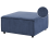 Beliani Ottoman ARDAL Corduroy Dark Blue 1