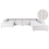 Beliani Modular Corner Sofa 5 Seater ARDAL Corduroy Off-White Left Hand 1