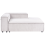 Beliani Left-Hand Chaise Longue ARDAL Corduroy Off-White 4
