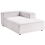 Beliani Left-Hand Chaise Longue ARDAL Corduroy Off-White 5