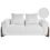 Beliani Sofa 2 Seater VINLIDEN Boucle White 1