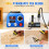 Upgraded Wood Burning Machine Pyrography Kit, Dual Pyrography Pens with 33 Wire Nibs & 3 Solid Point Tips,Digital Temperature Display Woodburning Tool 5