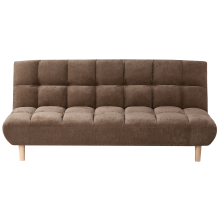Sofa Bed 2 Seater RISOR Chenille Brown