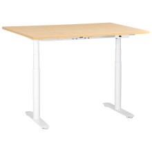 Electric Adjustable Standing Desk DESTINAS 120 cm 72 cm Light Brown/ White