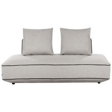 Chaise Longue SEILLANS Fabric Light Grey