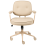 Beliani Desk Chair PARAMUS Faux Leather Beige 4