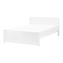 Bed Pine Wood SABRAN 120 x 200 cm (EU Small Double) White