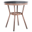 Beliani Bistro Table RIFREDDO 70 cm 70 cm Tempered Glass Grey 1