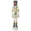 Beliani Outdoor Decoration LED STOROVAN 152 cm Nutcracker White/ Gold 1