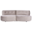 Beliani Sofa 3 Seater LAERDAL Velvet Taupe 1