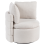 Beliani Swivel Armchair RANDERS with Storage Fabric Off-White 1