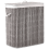 Beliani Laundry Basket with Lid ARRAIAS Fabric Grey 100 L 1