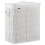 Beliani Laundry Basket with Lid ARRAIAS Fabric White 100 L 1