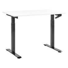 Manual Adjustable Standing Desk DESTINES 120 cm 72 cm White/ Black