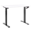 Beliani Manual Adjustable Standing Desk DESTINES 120 cm 72 cm White/ Black 1