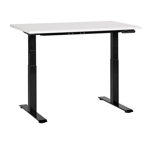 Beliani Electric Adjustable Standing Desk DESTINES 120 cm x 72 cm White/ Black