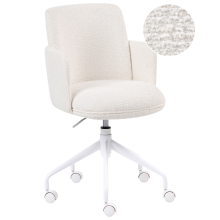 Office Chair DRYDEN Boucle Off-White