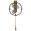 Beliani Pendulum clock MARCOTE Metal Gold 1