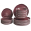 Beliani Set of 24 Dinnerware HOPS Stoneware Burgundy 1