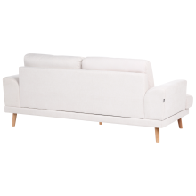 Living Room Set 4 Seater KILDAL Fabric Light Beige