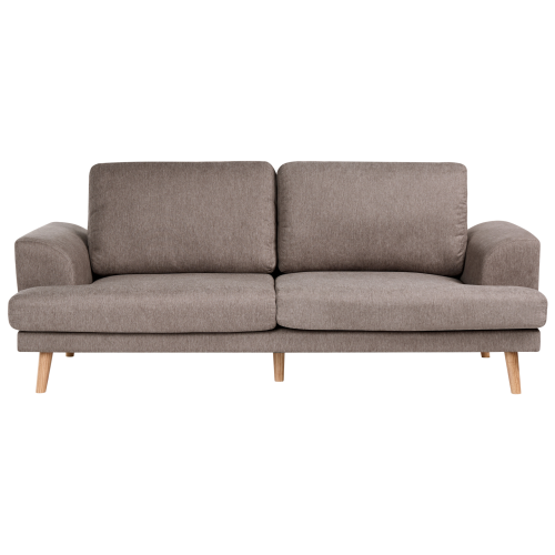 Beliani Sofa 3 Seater KILDAL Fabric Brown