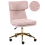 Beliani Desk Chair GRANBY Boucle Pastel Pink 1