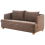 Beliani Sofa 3 Seater RATTVIK Chenille Brown 4