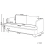 Beliani Sofa 3 Seater RATTVIK Chenille Brown 3