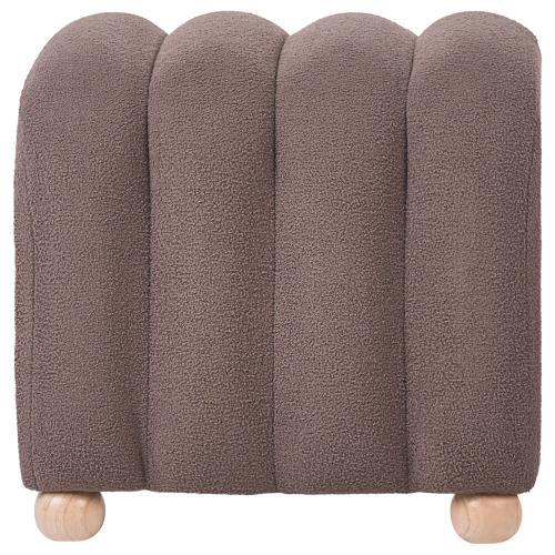 Beliani Pouffe IDYLLWILD Boucle Brown