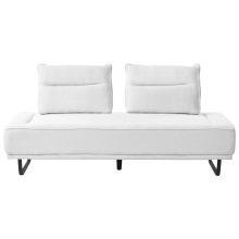 Sofa 3 Seater FAXEN Fabric White