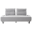 Beliani Sofa 3 Seater FAXEN Fabric Grey 1