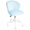 Beliani Desk Chair CHEERFUL Velvet Light Blue 1
