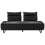 Beliani Sofa 3 Seater FAXEN Fabric Black 1