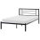 Beliani Bed Metal CUSSET 120 x 200 cm (EU Small Double) Black 1