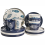 Beliani 16-Piece Dinnerware Set TAMARIND Porcelain White/Blue 1
