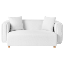Sofa 2 Seater LILLEROD Fabric White