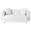 Beliani Sofa 2 Seater LILLEROD Fabric White 1