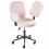 Beliani Desk Chair MORAGA Boucle Pastel Pink 1