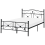 Beliani Bed Metal RODEZ 120 x 200 cm (EU Small Double) Black 1