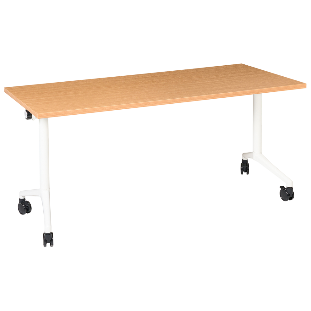 Photos - Football Kit Beliani Foldable Office Desk CAVI 160 cm 60 cm Brown 