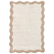 Bath Mat NANGAL Brown/ Beige 60 x 90 cm Cotton