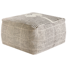 Pouffe LUTZ Cotton Grey