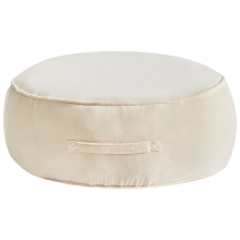 Pouffe YULLE Velvet Light Beige