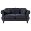 Beliani Sofa 2 Seater SKIEN Velvet Black 1