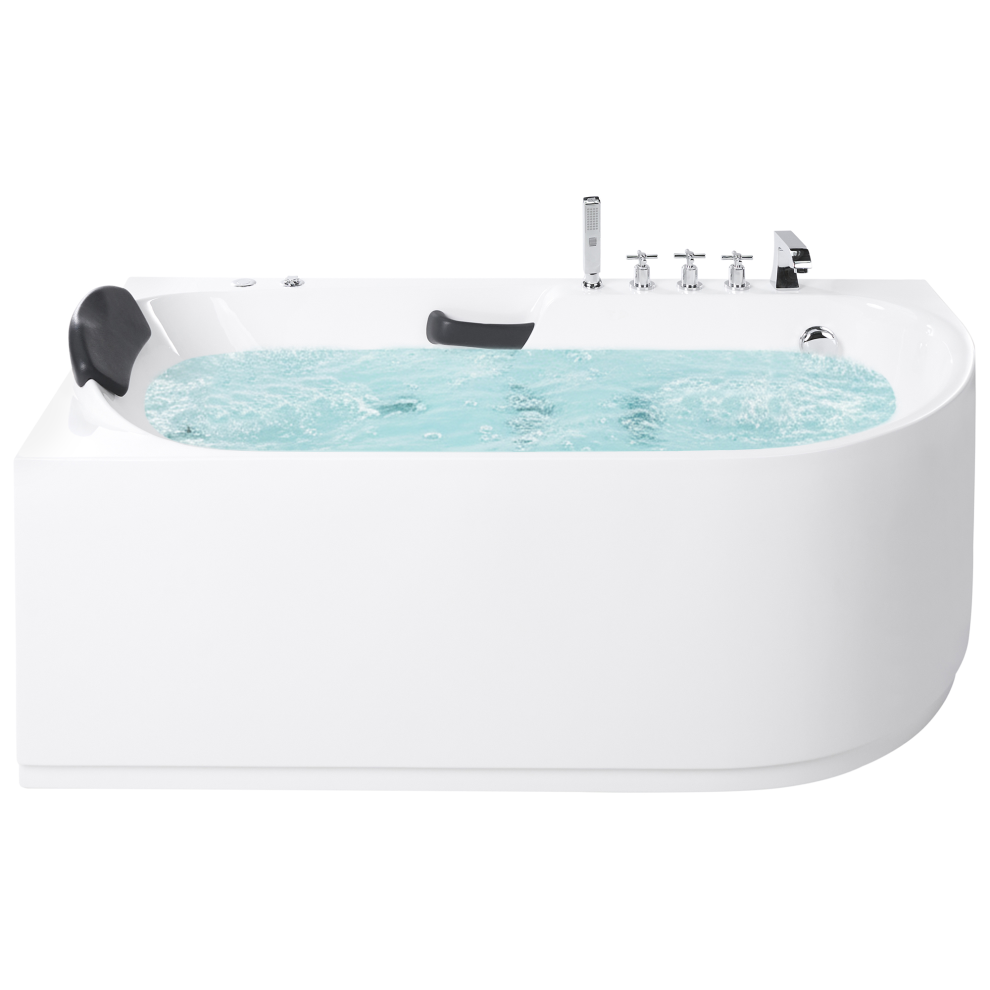 Photos - Football Kit Beliani Hot Tub SAYULA Right Hand 1700 x 800 mm White 