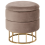 Beliani Storage Pouffe ELGIN Velvet Taupe 1