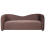 Beliani Sofa 3 Seater VELTADA Velvet Dark Brown 1