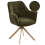 Beliani Dining Chair Swivel HAYDEN Boucle Green 1